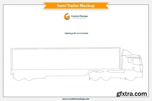 CreativeMarket - Semi Trailer Mockup 5182905