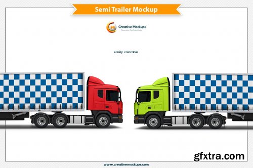 CreativeMarket - Semi Trailer Mockup 5182905