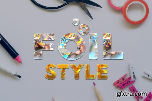 CreativeMarket - Foil Style Text Effect 4710228