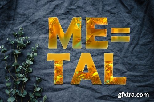 CreativeMarket - Foil Style Text Effect 4710228