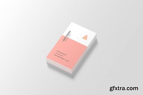 CreativeMarket - Portrait Business Card Mockup 4573982