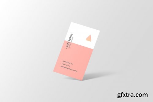 CreativeMarket - Portrait Business Card Mockup 4573982