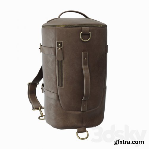 Vintage Leather Travel Backpack