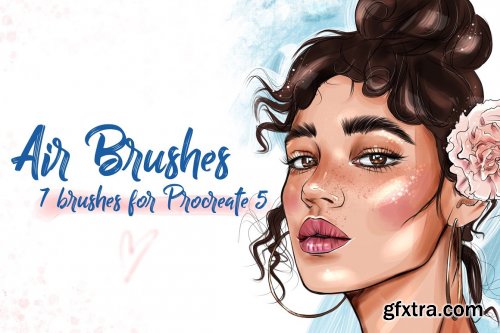 CreativeMarket - Air Brushes for Procreate 5 4968619