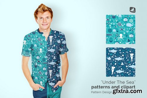 CreativeMarket - Male Y-neck Shirt Mockup 4699915