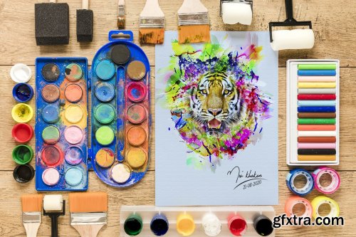 CreativeMarket - Paint Photoshop Action 5407610