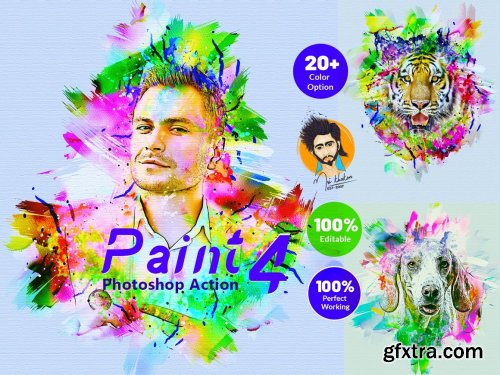 CreativeMarket - Paint Photoshop Action 5407610