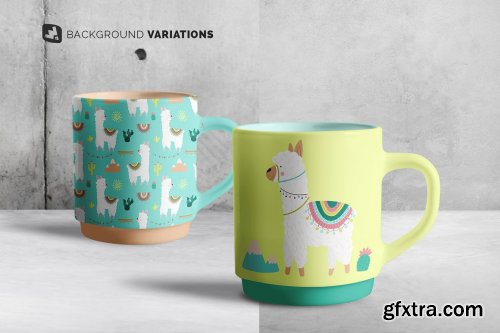 CreativeMarket - Porcelain Coffee Cups Set Mockup 5188654