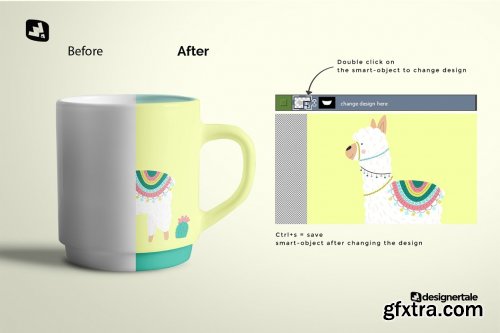 CreativeMarket - Porcelain Coffee Cups Set Mockup 5188654