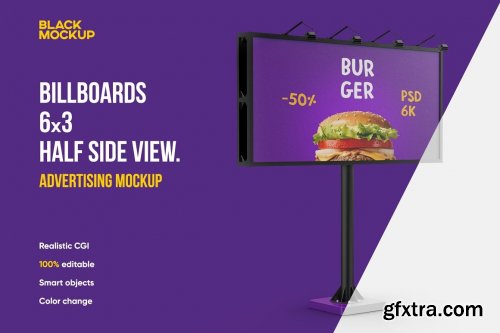 CreativeMarket - Billboard 6x3 Mockup 5529294