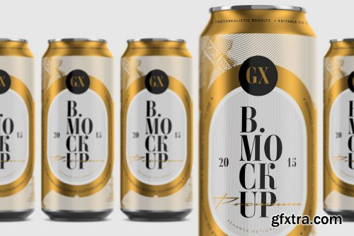 CreativeMarket - Beer/Soda Can Mockup - Larger 4928128
