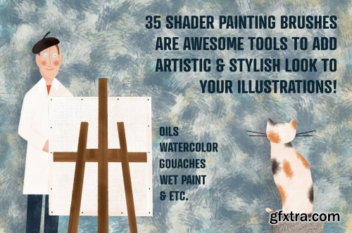 CreativeMarket - Shader Painting Brushes | Procreate 4686274