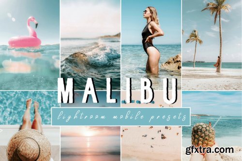 CreativeMarket - Vibrant MALIBU Mobile Phone Presets 4806700