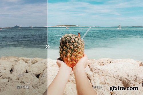 CreativeMarket - Vibrant MALIBU Mobile Phone Presets 4806700