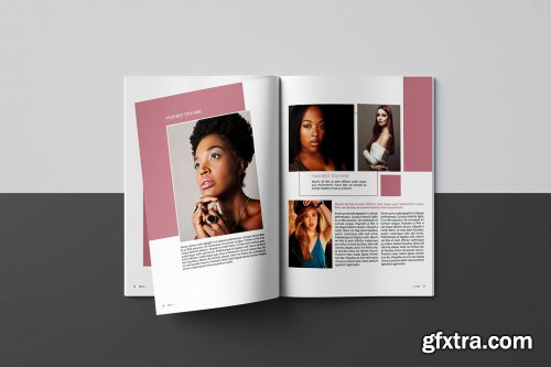 CreativeMarket - Fashion Lookbook Template 4877779