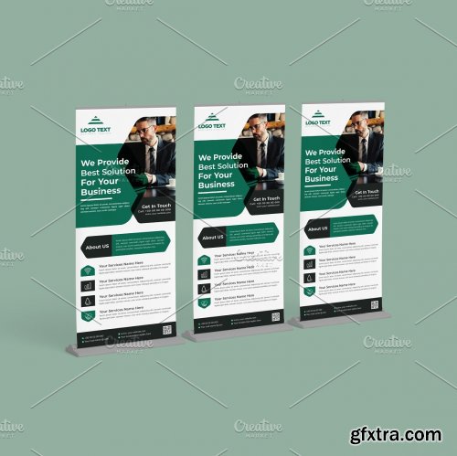 CreativeMarket - Business Roll Up Banner 5635686