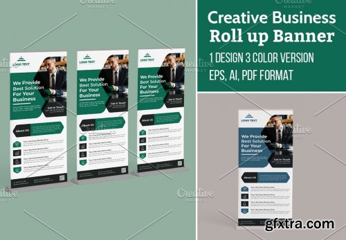 CreativeMarket - Business Roll Up Banner 5635686