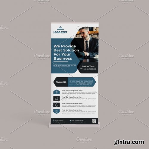 CreativeMarket - Business Roll Up Banner 5635686