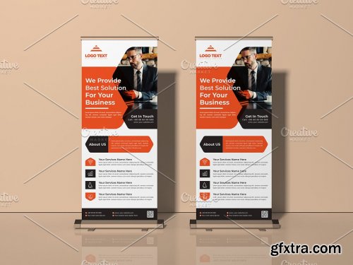 CreativeMarket - Business Roll Up Banner 5635686