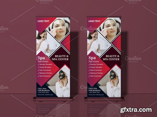 CreativeMarket - Beauty and Spa Roll-up Banner 5635667