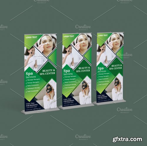 CreativeMarket - Beauty and Spa Roll-up Banner 5635667