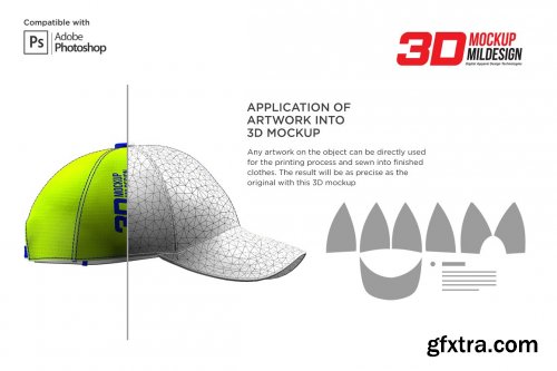 CreativeMarket - 3D Baseball Cap Mockup 5363713