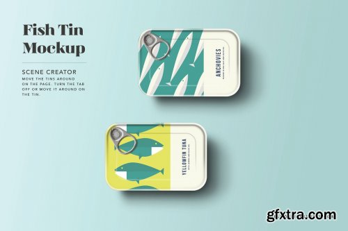 CreativeMarket - Sardine Tin Mockup 4890080