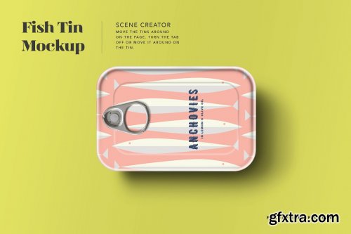 CreativeMarket - Sardine Tin Mockup 4890080