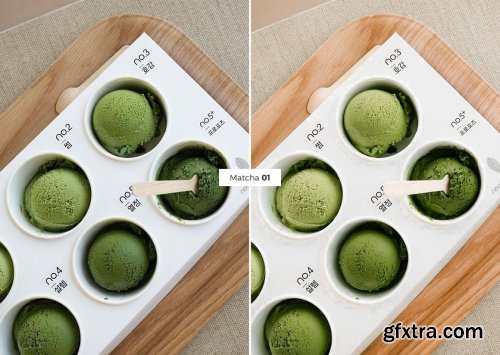 CreativeMarket - 4 Lightroom Presets MATCHA 5461477