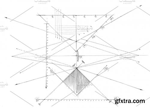 CreativeMarket - 32 Technical PS Drawing Brushes 4933592