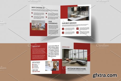 CreativeMarket - Interior Design Brochure - V1018 4595372