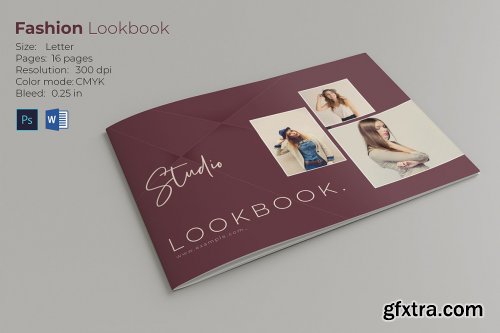 CreativeMarket - Fashion Lookbook Template 5258972