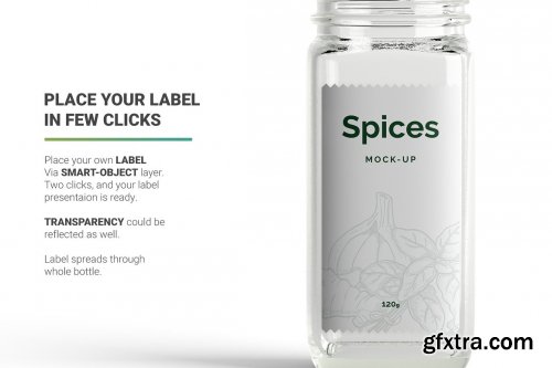 CreativeMarket - Spices Jar Mockup 5471675