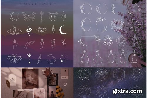 CreativeMarket - Logo Bundle ~ Mystic Designs 5595422