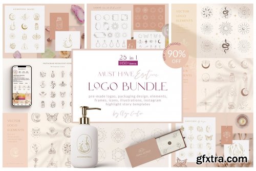 CreativeMarket - Logo Bundle ~ Mystic Designs 5595422