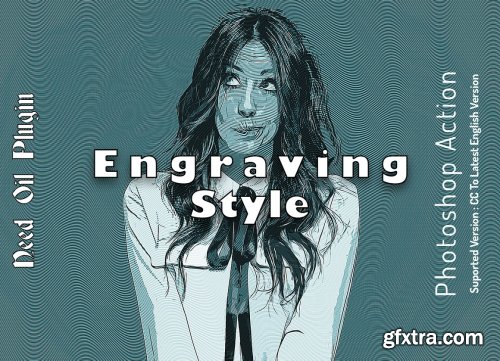 CreativeMarket - Engraving Style Photoshop Action 6447344