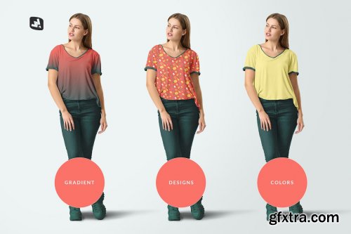 CreativeMarket - Casual Outfit With Female Model 4743994