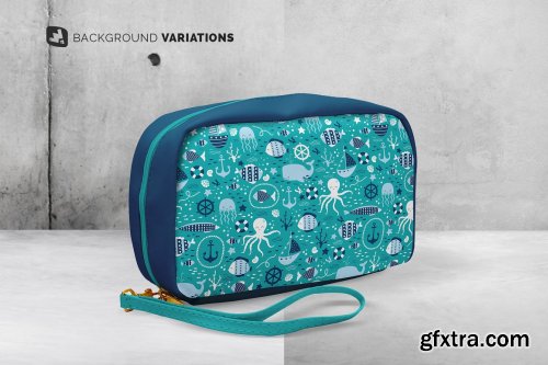 CreativeMarket - Front View Travel Kit Mockup 4764159