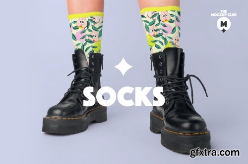 CreativeMarket - SOCKS MOCKUP SET 6423150