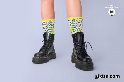 CreativeMarket - SOCKS MOCKUP SET 6423150