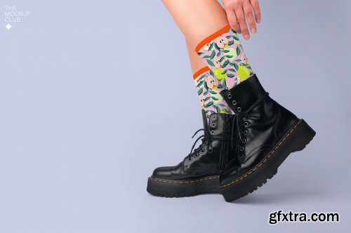 CreativeMarket - SOCKS MOCKUP SET 6423150