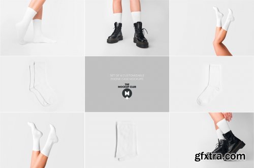 CreativeMarket - SOCKS MOCKUP SET 6423150