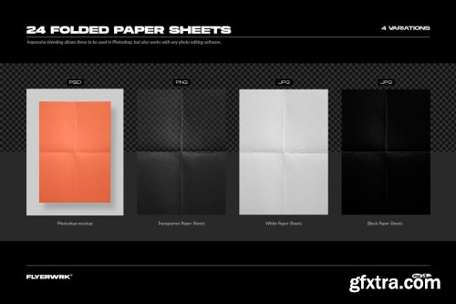 CreativeMarket - Folded Paper Sheets 6247209