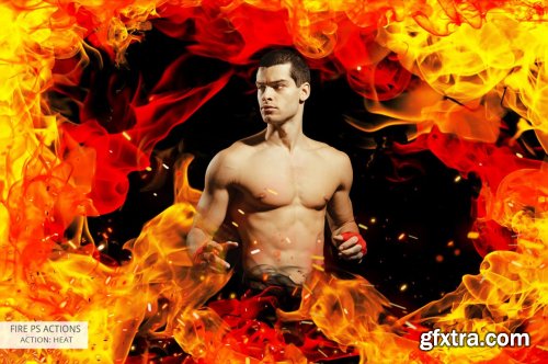 CreativeMarket - Fire Actions Photoshop 5328474