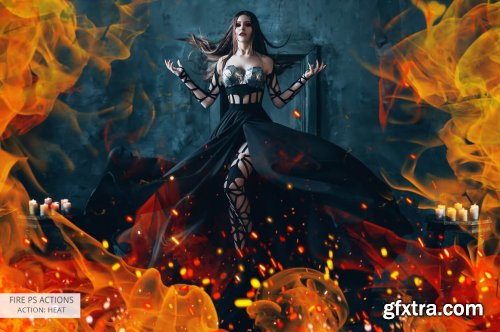 CreativeMarket - Fire Actions Photoshop 5328474