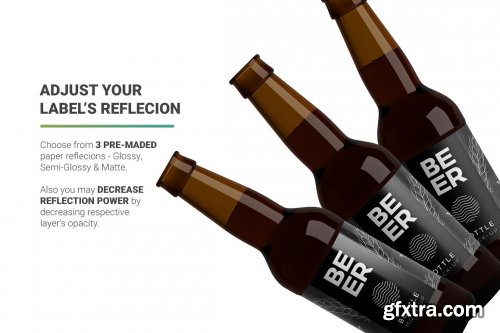 CreativeMarket - Beer Bottle Mockup 5003901