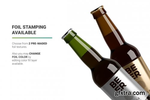 CreativeMarket - Beer Bottle Mockup 5003901