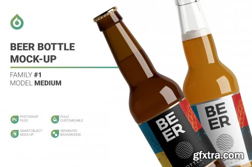 CreativeMarket - Beer Bottle Mockup 5003901