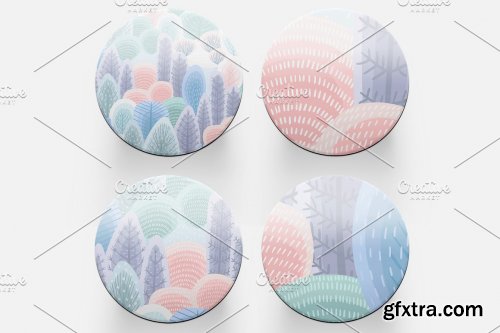  CreativeMarket - COASTER MOCKUP SET 4891657