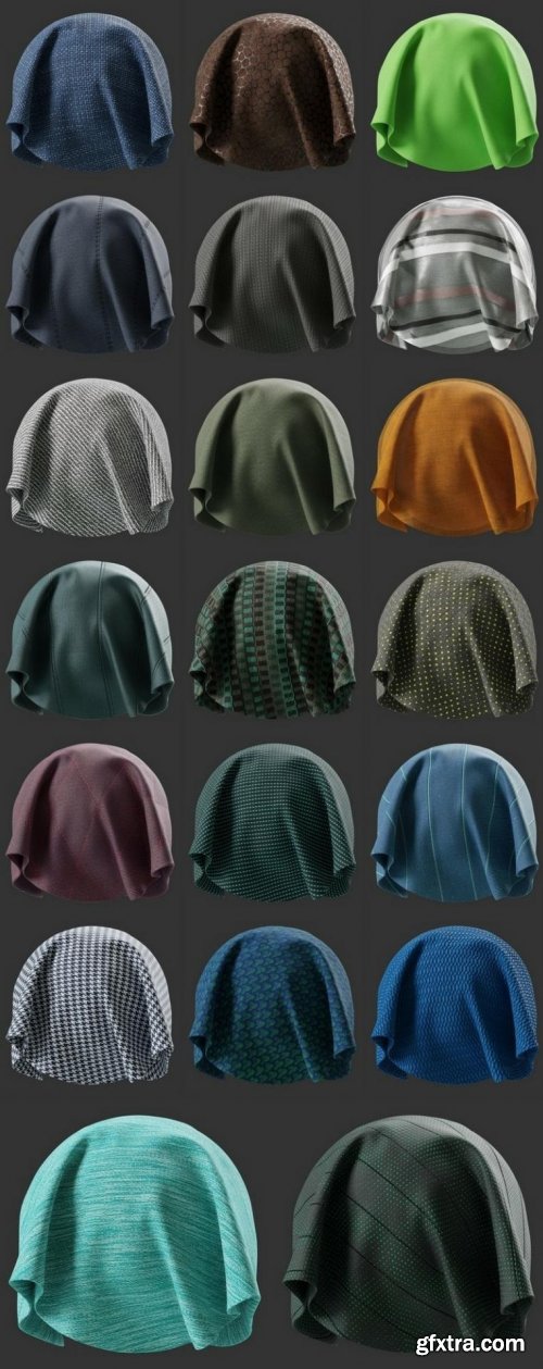 Substance Source 13 – 44 SBSAR – Fabrics